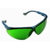 Lasbril XC blauw frame, groene lenzen IR 3.0